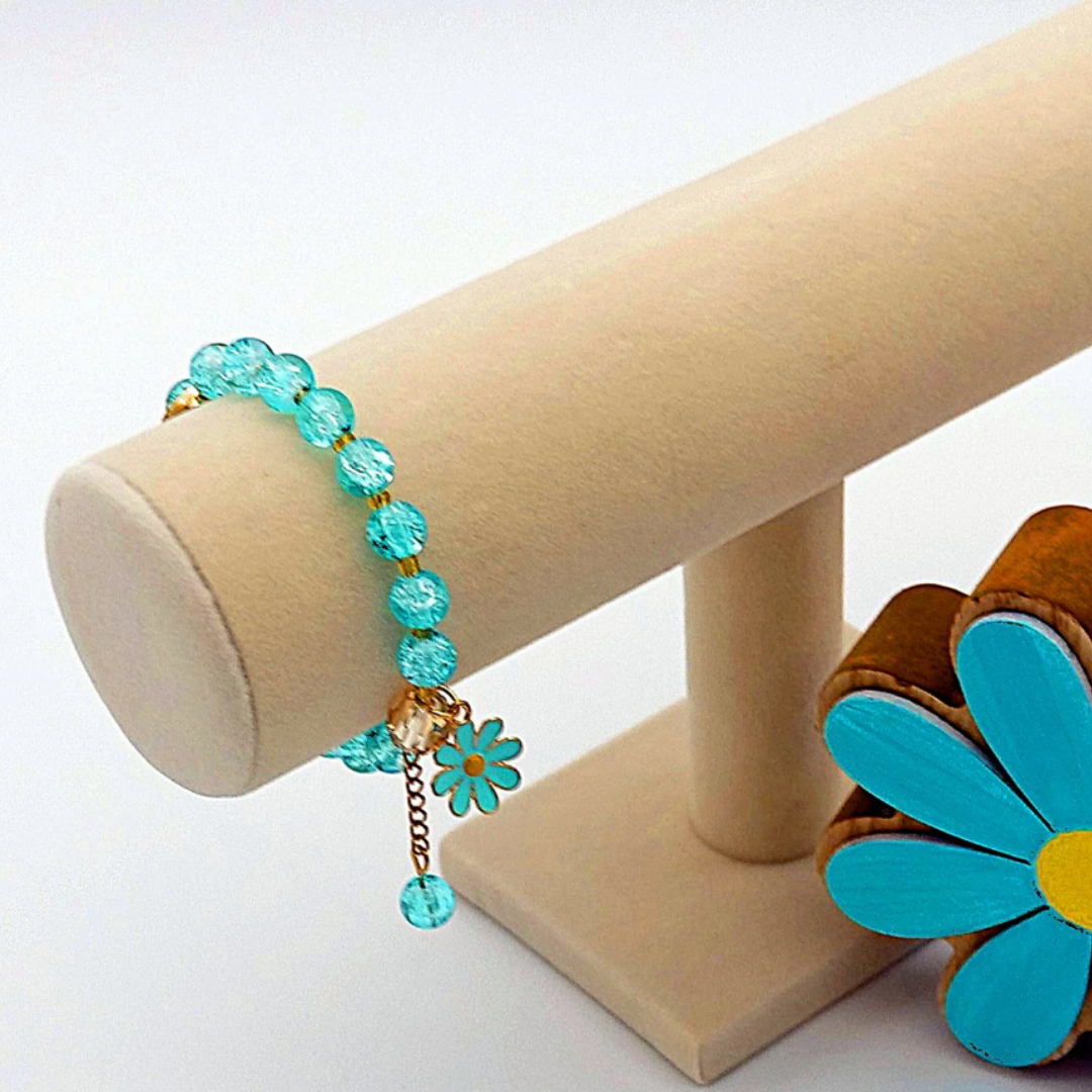 Blue Daisy Bracelet (Additional)