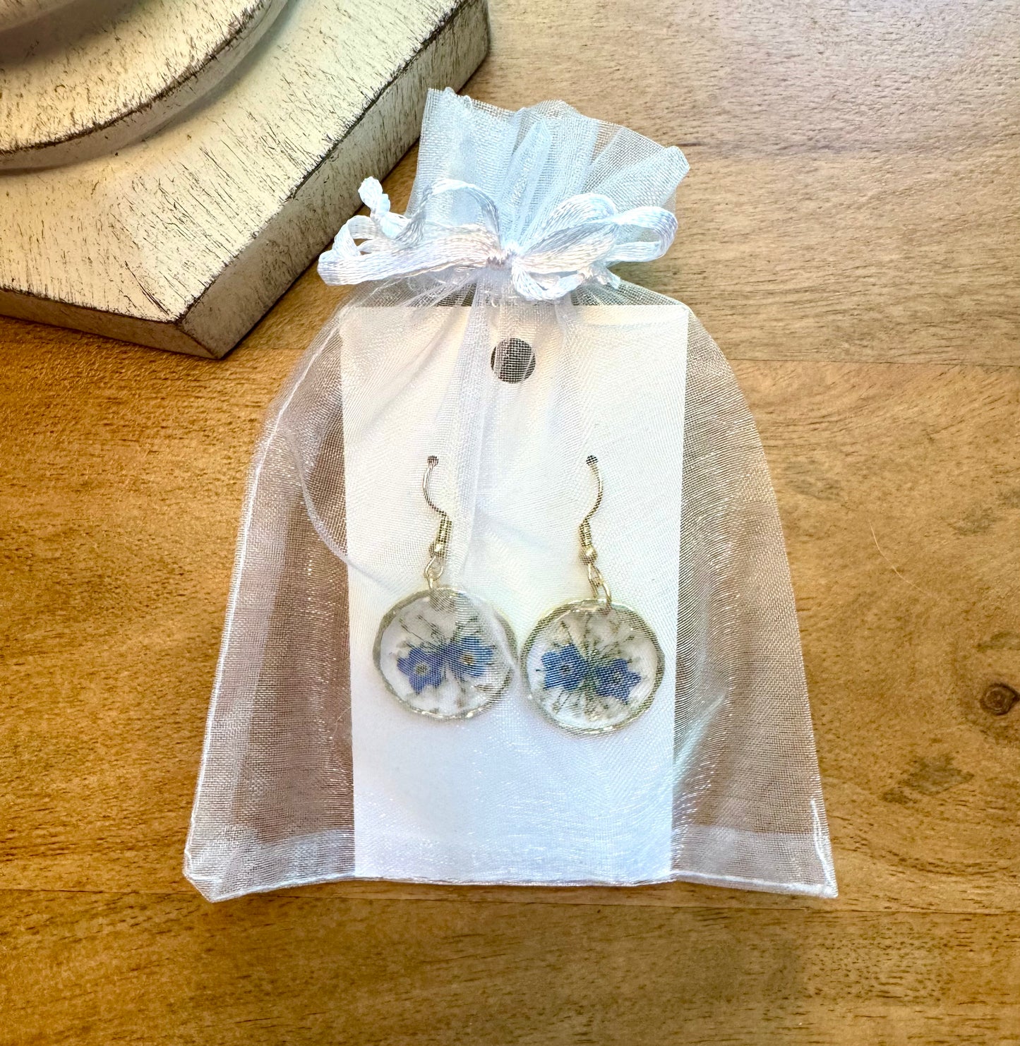 Real Dried Flower Earrings