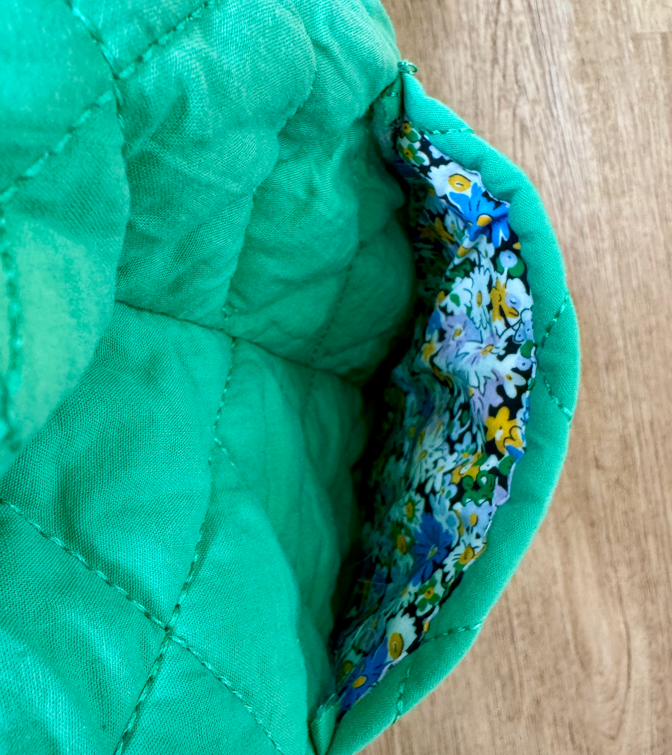 Joytime Quilted Scripture Tote – Green