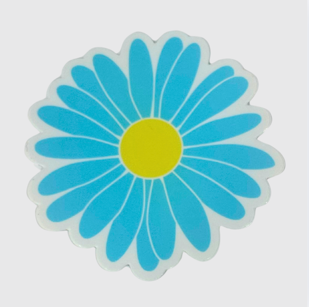 Blue Flower Vinyl Sticker
