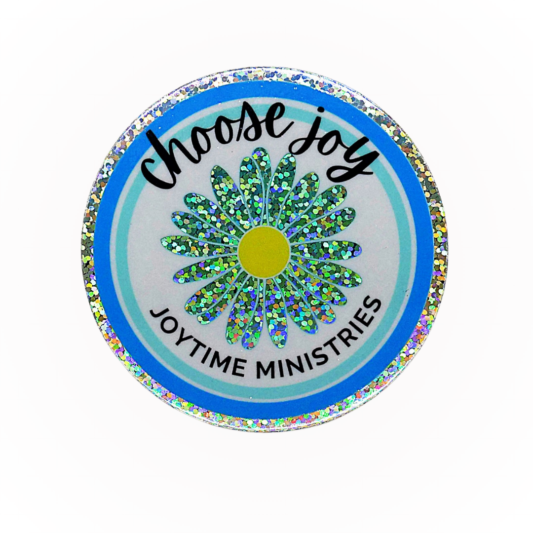 Glitter "Choose Joy" Sticker