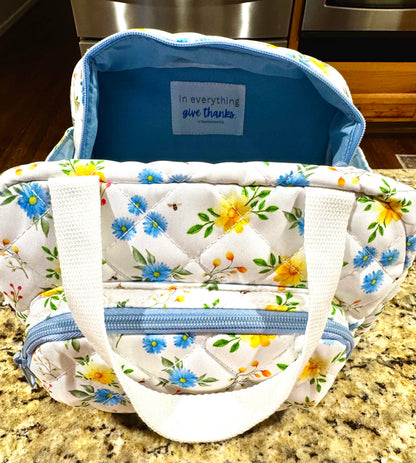 Quilted Bible Verse Lunch Bag