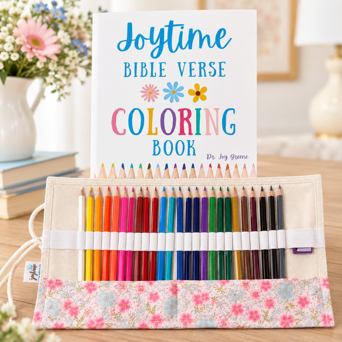 Coloring Book and Colored Pencil Bundle