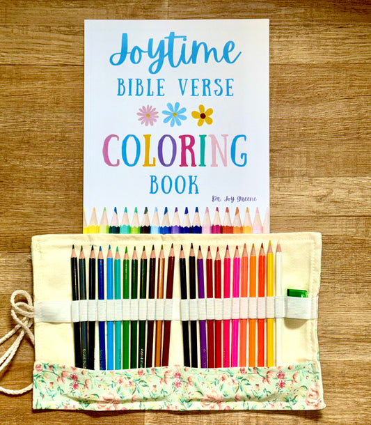 Coloring Book and Colored Pencil Bundle