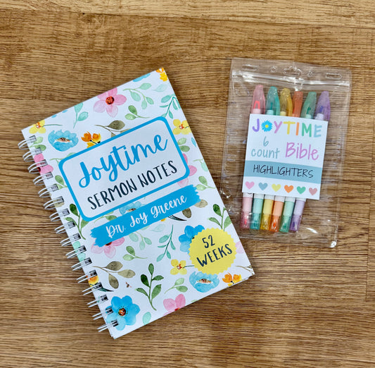 Sermon Notebook + Highlighters