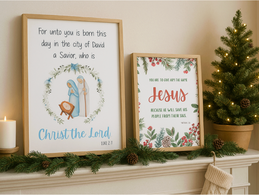 🎄 Digital Christmas Art - 8 Printables