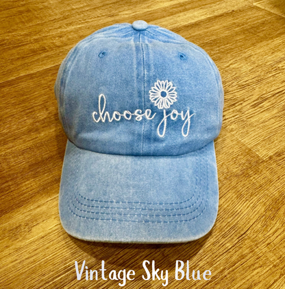 "Choose Joy" Ladies Hat - Relaxed Fit