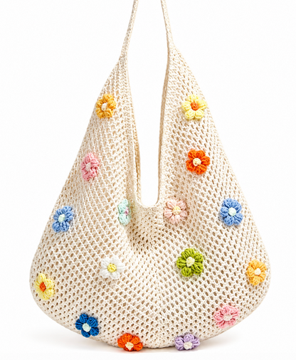 🌸 Crocheted Flower Bag