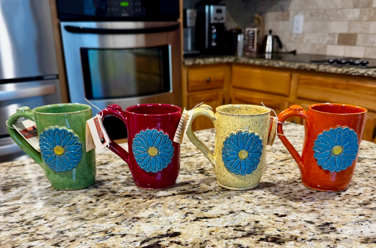 Blue Flower Coffee Mugs
