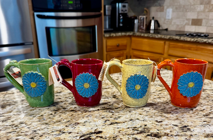 Blue Flower Coffee Mugs